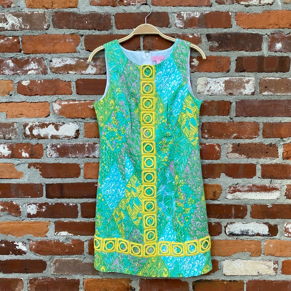 Lilly Pulitzer Mila Shift Dress Sun Dance Size 4